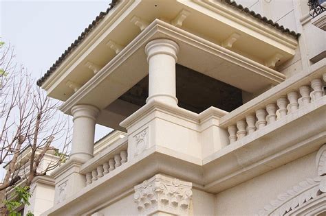 定制GRC成品装饰柱 别墅大门装饰柱 grc罗马柱欧式构件爱奥尼克柱-阿里巴巴
