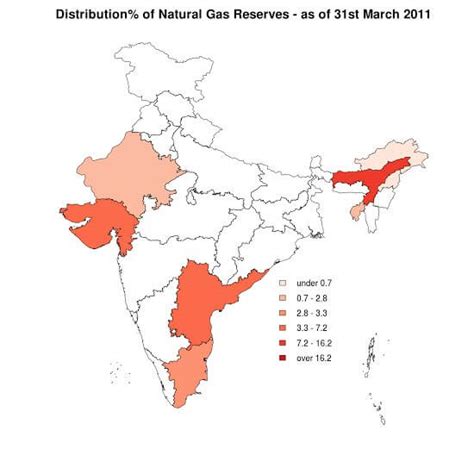 भारत में प्राकृतिक गैस भंडार: Natural Gas Reserves in India (with Map)