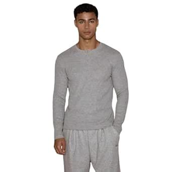 Trillion Men's Waffle Knit Henley Half Sleeve Tshirt for Men Light Grey ...