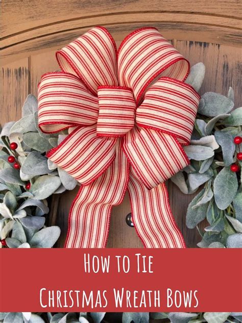 How To Make A Christmas Wreath Bow