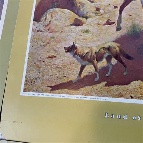 1950's - 60's Era Santa Fe Calendar Covers Native American Litho Copies ...