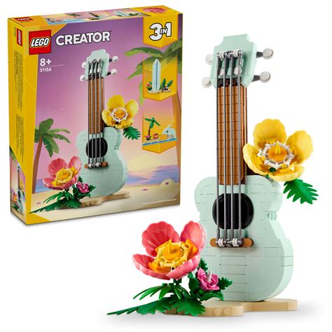 LEGO Creator Tropical Ukulele 3in1 Toy Set 31156 (387 Pieces) : Amazon ...