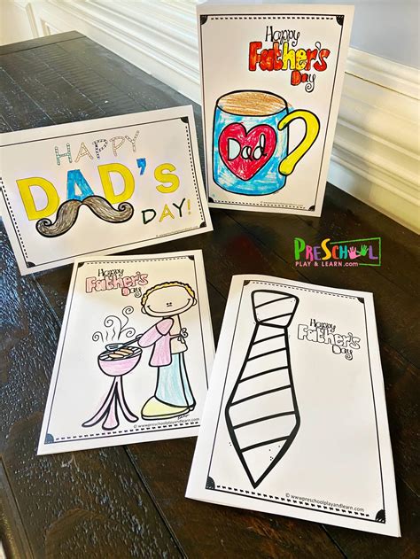 Free Fathers Day Printable Cards - Printable Sight Words List
