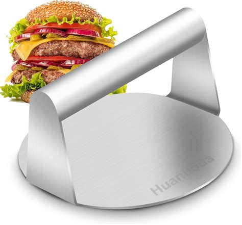 Amazon.com: Stainless Steel Burger Press, Burger Smasher Heavy-Duty ...