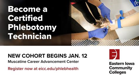 NEW Phlebotomy Technician Cohort | Jan. 12 - March 12, 2026, Muscatine ...