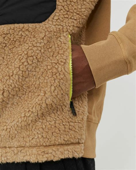 Woolrich Curly Fleece Full Zip Brown Fleece Jackets Woolrich