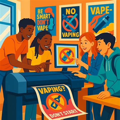 Anti-vaping Posters with Teacher Poster Maker - School Poster Makers