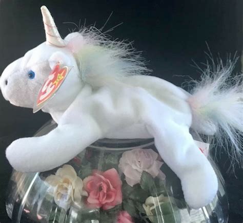 Mystic the unicorn beanie baby, born on May 21,1994. Unusual Mane ...
