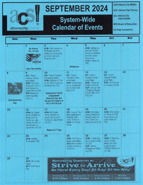 September 2024 Calendar | Athens City Schools