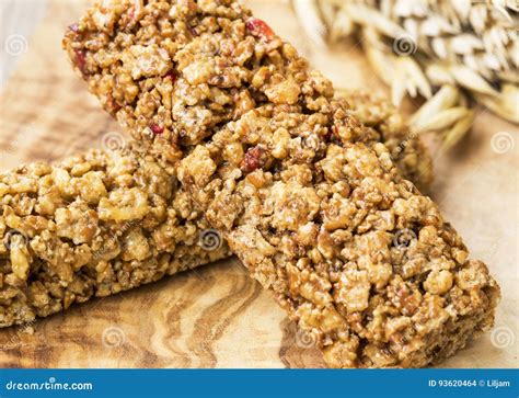 Granola or muesli bars stock photo. Image of homemade - 93620464