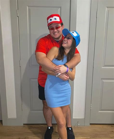 Cars Halloween Costume - Lightning McQueen and Sally | Cars halloween ...
