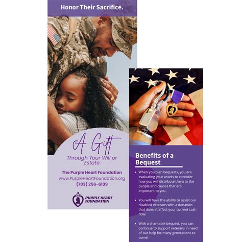Donation: Bequests & Wills - Purple Heart Foundation