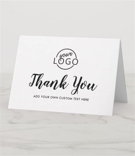 Business Logo Thank You Cards 的图像结果