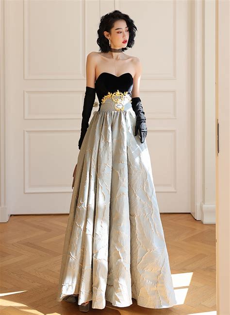 Simple Pretty A-line Sweetheart Long Party Dress, Sweetheart Floor Len ...