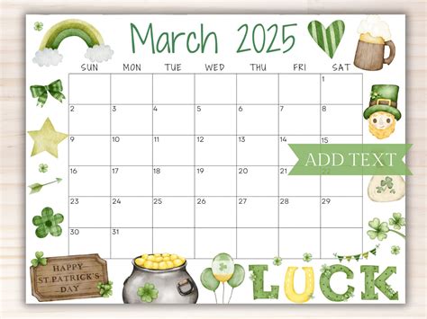Free Printable March 2025 Calendar – Free download and print for you.