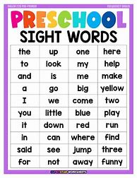 Image result for K Sight Word Chart