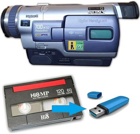 Amazon.com: Reproductor de cinta Hi8 y convertidor digital Hi8 ...