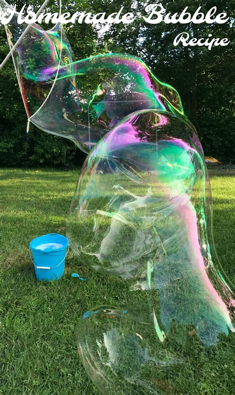 The Best Homemade Bubble Recipe for GIANT Bubbles- A New Dawnn