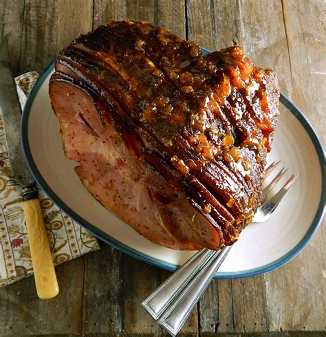 Honey Mustard Glazed Ham - Frugal Hausfrau