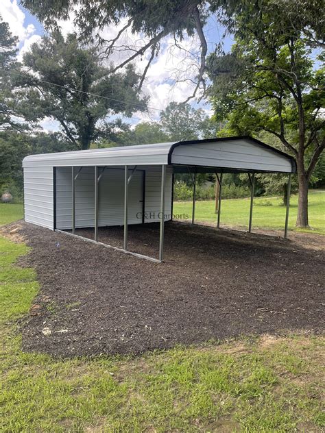 20'X30'X8' Combo Storage - C&H Carports Inc