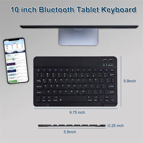 Buy Candytech KEYBEE Bluetooth Keyboard for 10 Inch Tablets (ABS ...