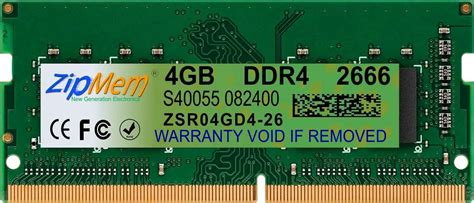 Zipmem ZSR04GD4-26 4 GB DDR4-2666 Laptop RAM | Price, Key Features and ...