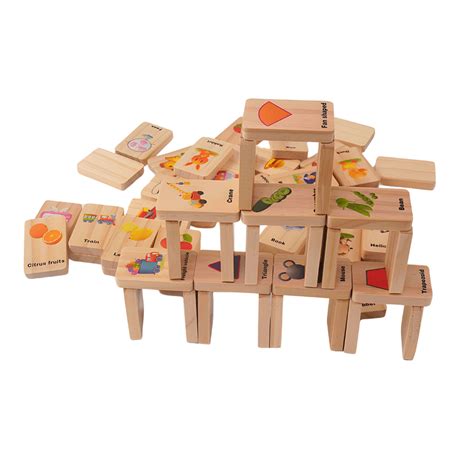 Wooden Dominoes Puzzle Learning Toy – Kids Bestie