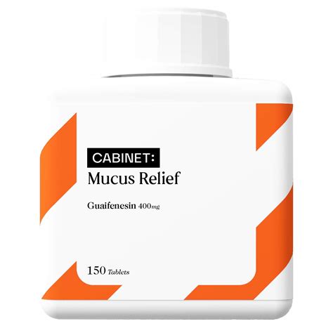 Buy Cabinet Guaifenesin 400mg Mucus Cets | 150 Cets | Chest Congestion ...