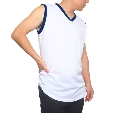 Pro USA Mens Two-Tone Sleeveless T Shirt-Muscle V-Neck Tank Top XLarge White-Navy - Walmart.com