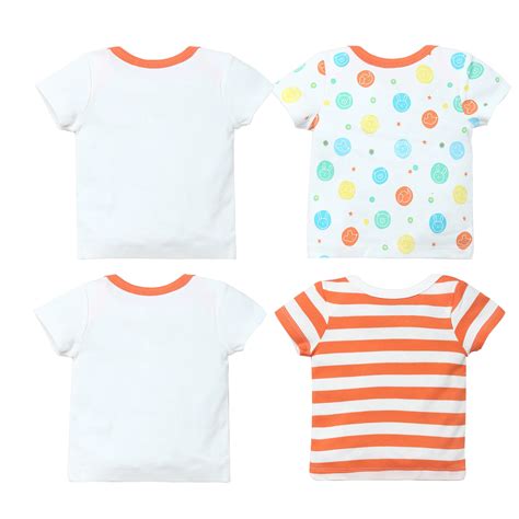 Boys Half Sleeve AOP - Solid T-Shirt Pack Of 4 – Juscubs