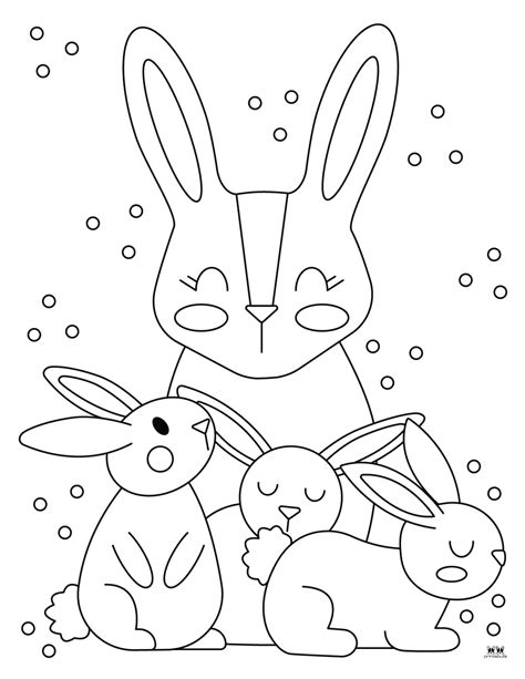Bunny Coloring Pages - 28 FREE Pages | Printabulls