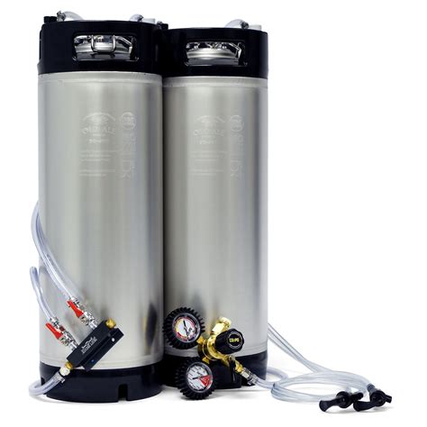 Home Brew Keg System w/ Two Cornelius (Corny) Ball Lock Kegs & Gas Dis