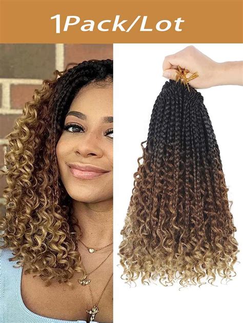 14 Inch Goddess Box Braids Crochet Hair Bohemian Crochet Box Braids ...