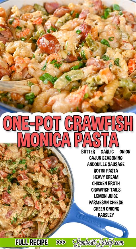 One-Pot Crawfish Monica Pasta | Pasta