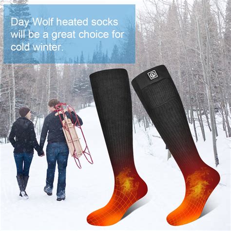 SNOW DEER Heated Socks for Men Women, Rechargeable Electric Socks for Cold Feet - Walmart.com