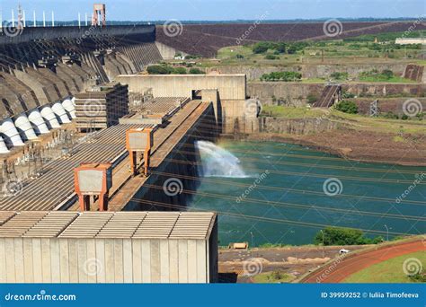 Hydroelectric Dam Itaipu, Brazil, Paraguay Editorial Photography ...