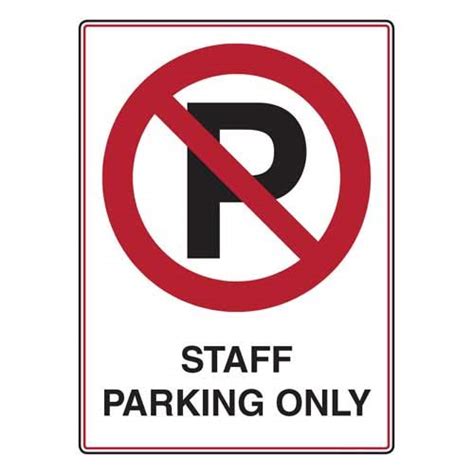 quality star 12x18 vinyle Parking Staff only Sign Board with Attractive ...