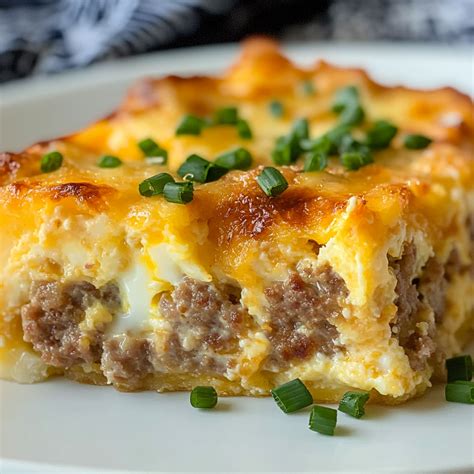 Easy Egg & Sausage Casserole - 77Recipes