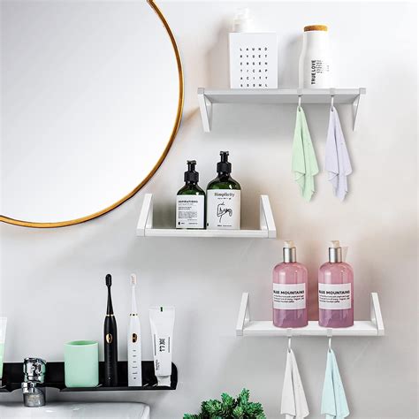 Buy Lixintray Floating Shelves Wall-Mounted 3-Piece Set for Living Room ...