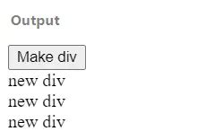 Image result for JS Generate Button and Add to Div