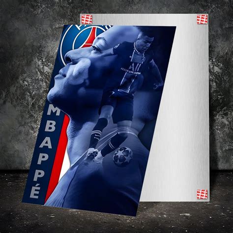 High-Quality Metal Posters - Footballer Kylian Mbappe KM05 | Vibrant ...