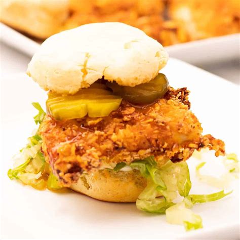 Fried Chicken & Biscuit Sandwich - FitHackr