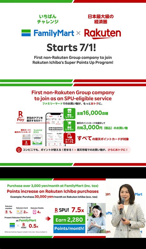 FamilyMart Joins SPU program as the First Non-Rakuten Group Company ...