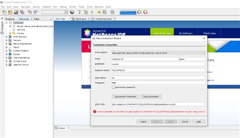 Image result for How to Start SQL Database in NetBeans
