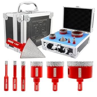 DT-DIATOOL Diamond Core Drill Bits Set - 6/8/10/25/35/50mmmm Hole Saws ...