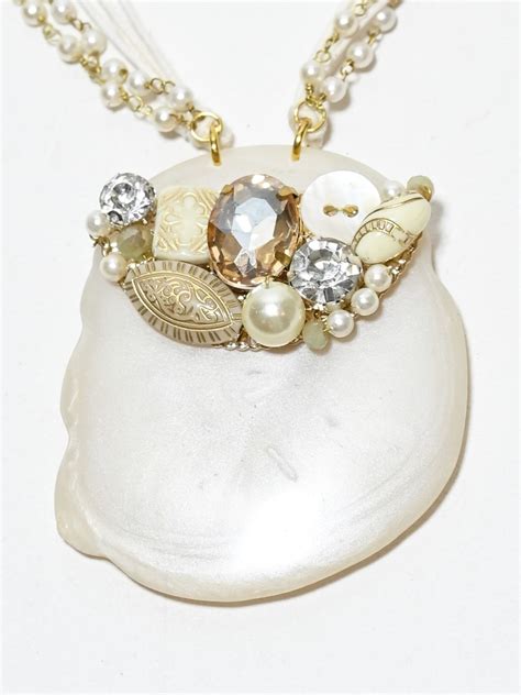 Buy Odette White Thread And Alloy Pearl And Stone Jewellery Set For ...
