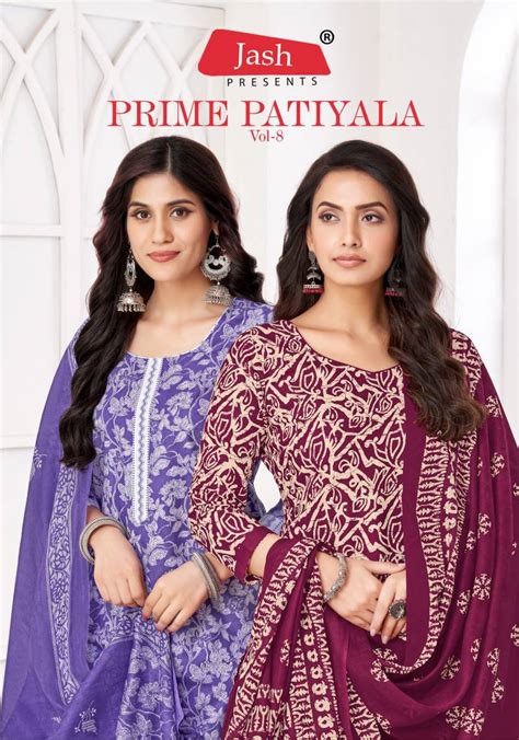 Jash Prime Patiyala Vol 8 Soft Cotton Dress Material Collection