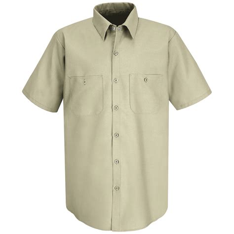 Red Kap Men's Short-Sleeve Industrial Work Shirt