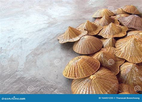 Various Types of Asian Conical Hats in Tourists`s Souvenir Markets ...