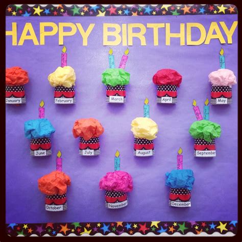 Preschool Birthday Bulletin Board
